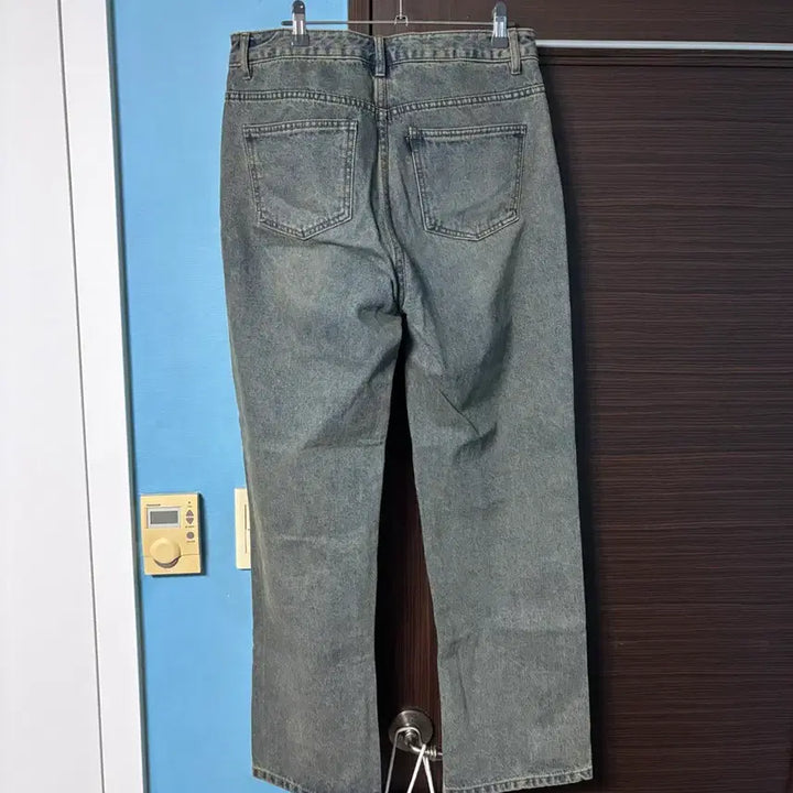 [BUNJANG] Topi Wide Denim Pants Beige Indigo L / 무신사 토피 와이드 데님팬츠 베이지인디고 L사이즈