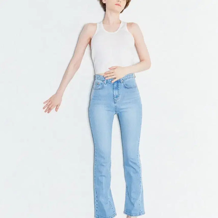 [BUNJANG] Instant Funk Straight Fit Light Blue Denim Jeans / 인스턴트펑크 스트레이트 12 라이트블루straight light blue