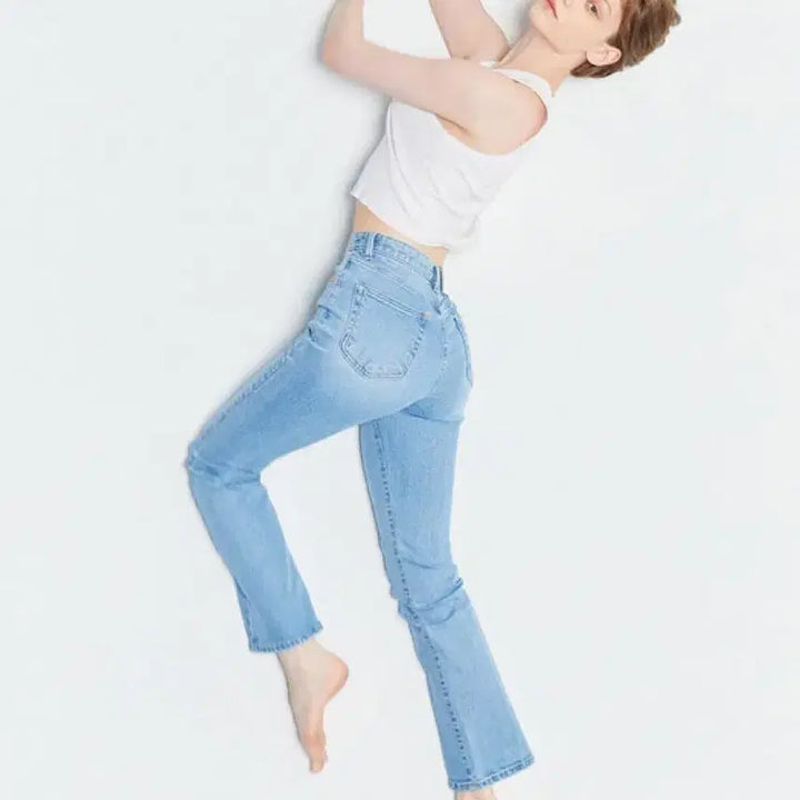 [BUNJANG] Instant Funk Straight Fit Light Blue Denim Jeans / 인스턴트펑크 스트레이트 12 라이트블루straight light blue
