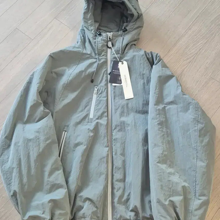 [BUNJANG] Uniform Bridge Hooded Windbreaker Light Khaki L / 유니폼브릿지  후드 바람막이