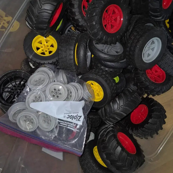 [BUNJANG] LEGO Technic Genuine Wheel Tire Bundle Set / 레고 테크닉 정품 휠 타이어 정품 일괄판매