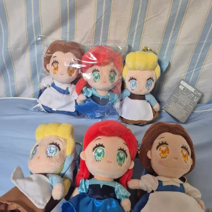 [BUNJANG] Disney Princesses "Sealed" Doll Keyring Set / 정품)디즈니 프린세스 인형 키링 (미개봉)