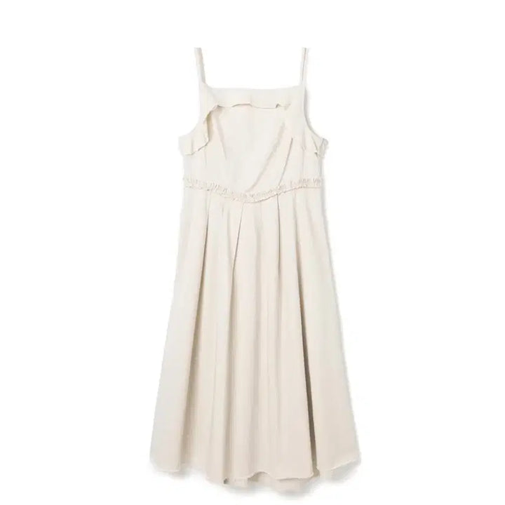 [BUNJANG] Milo Women Asymmetric Pleats Dress Ecru / 밀로 우먼 어시메트릭 플리츠 드레스 원피스 에크루