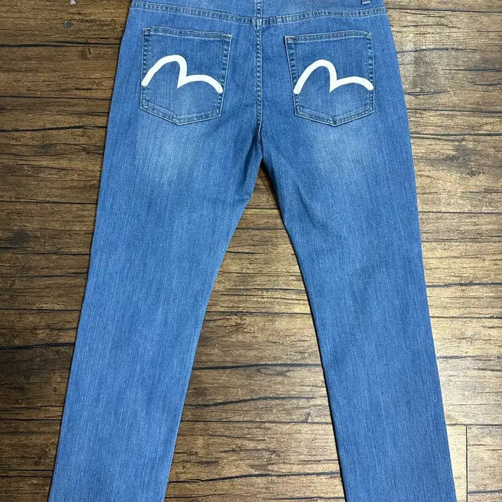 [BUNJANG] Evisu Slim Fit Jeans W32 L32 New / EVISU 슬림핏 청바지 W32 L32 새제품
