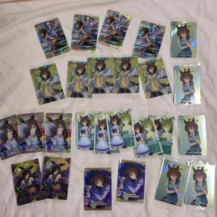 [BUNJANG] Uma Musume Wafer Card Bundle Set - Agnes Tachyon, Rice Shower / [일괄] 우마무스메 웨하스 카드 아그네스 타키온 라이스샤워