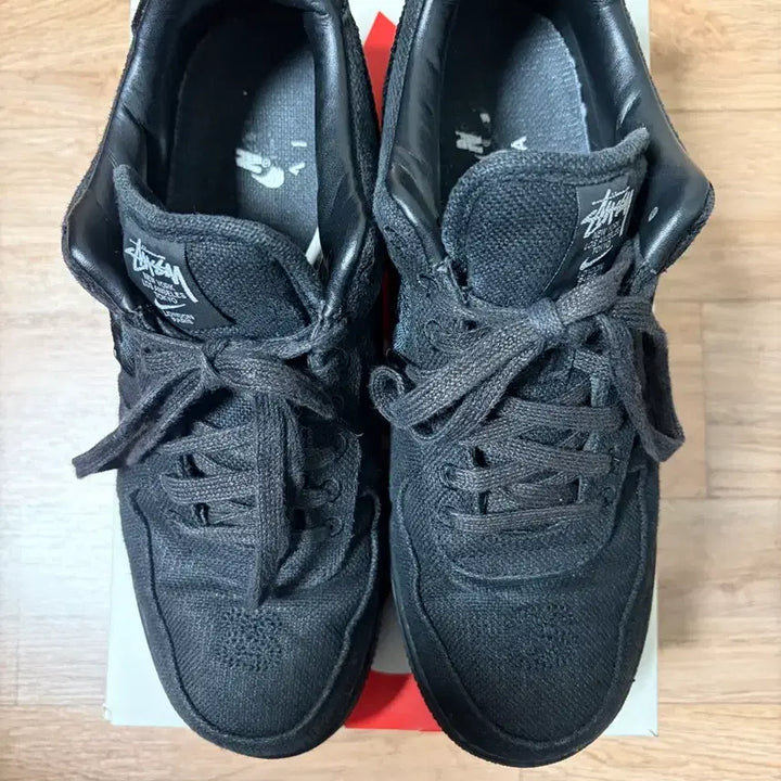 [BUNJANG] Nike x Stussy Air Force 1 Low Triple Black / [280] 나이키 X 스투시 에어포스 트리플 블랙 로우