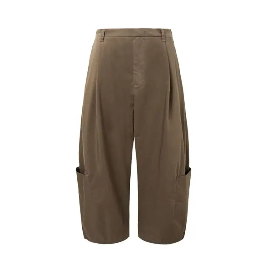 [BUNJANG] Amomento Open Collar Shirt &amp; Pocket Work Pants Set (Brown, L) / [셔츠L/팬츠L]브라운 아모멘토 오픈카라셔츠셋업