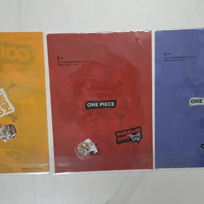 [BUNJANG] One Piece Ichiban Kuji I Prize Clear File &amp; Sticker Set (3 Types) / (미개봉 새상품) 원피스 제일복권 쿠지 I상 클리어파일&amp;스티커 3종 셋트