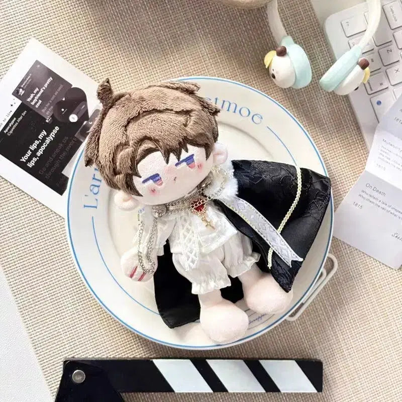 [BUNJANG] Doll Clothes Set (Pants, Outfit, Cravat, Cape) for 10cm &amp; 15cm Dolls / 10cm, 15cm 황제, 기사, 왕족 솜인형 옷