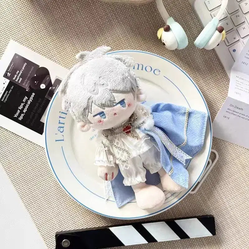 [BUNJANG] Doll Clothes Set (Pants, Outfit, Cravat, Cape) for 10cm &amp; 15cm Dolls / 10cm, 15cm 황제, 기사, 왕족 솜인형 옷