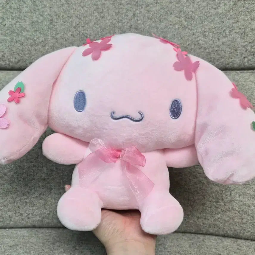 [BUNJANG] Sanrio Cinnamoroll Cherry Blossom Plush / 정품) 산리오 시나모롤 벚꽃 인형 봉제인형 새상품