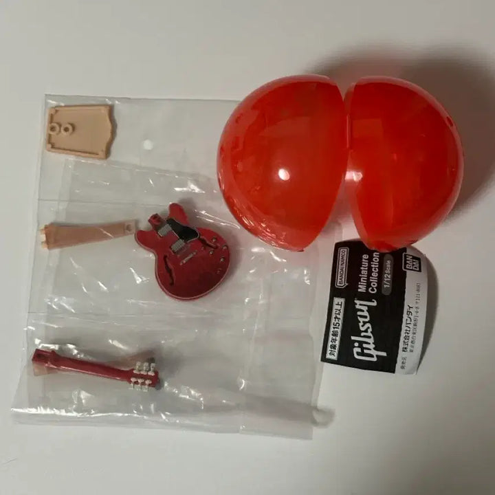 [BUNJANG] Bandai Gibson ES-335 Miniature Guitar Gacha / 반다이 깁슨 Gibson 미니어쳐 기타 가챠_ ES-335