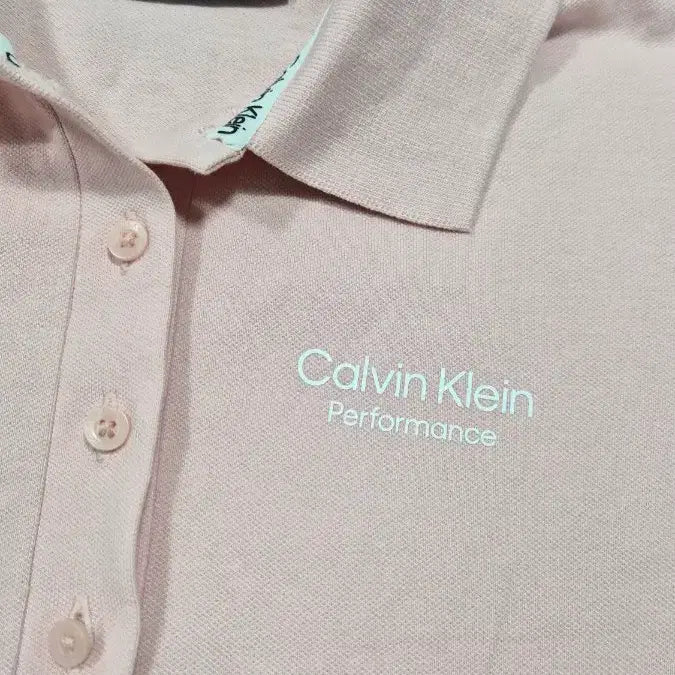 [BUNJANG] Calvin Klein Performance Pink Polo Dress / 캘빈클라인 퍼포먼스 핑크색 폴로 원피스