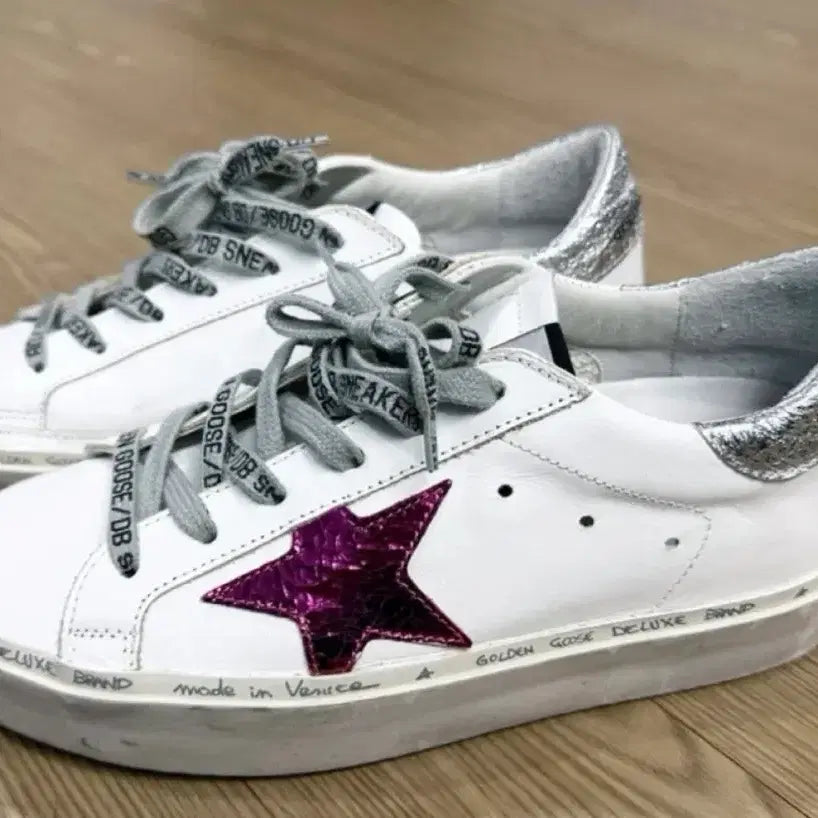 [BUNJANG] Golden Goose Highstar Platform Sneakers Leather / 골든구스 하이스타