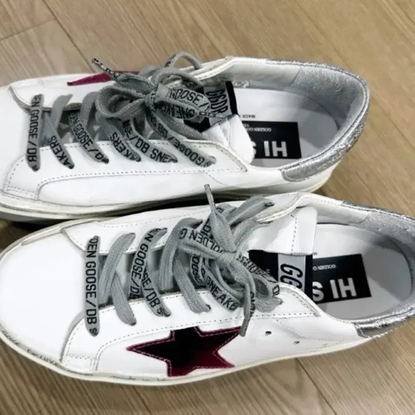 [BUNJANG] Golden Goose Highstar Platform Sneakers Leather / 골든구스 하이스타