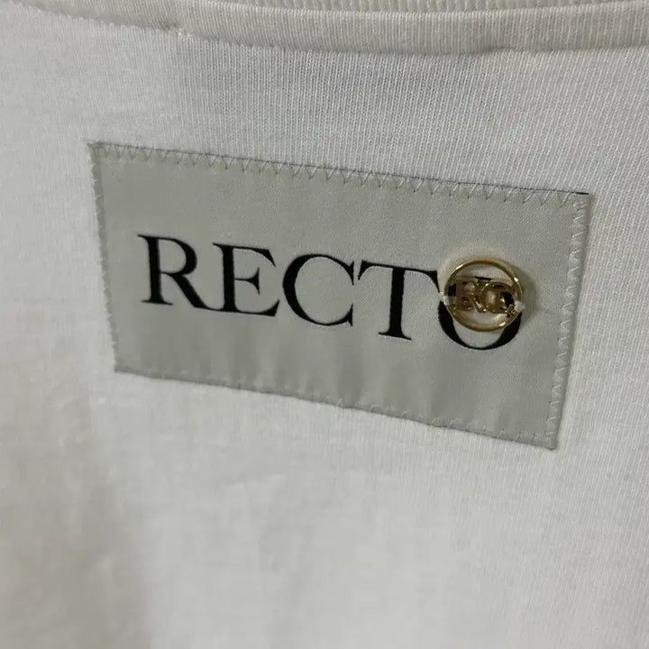 [BUNJANG] RECTO Back Logo Patch Short Sleeve T-Shirt / 렉토 백 로고 패치 반팔 티셔츠 S