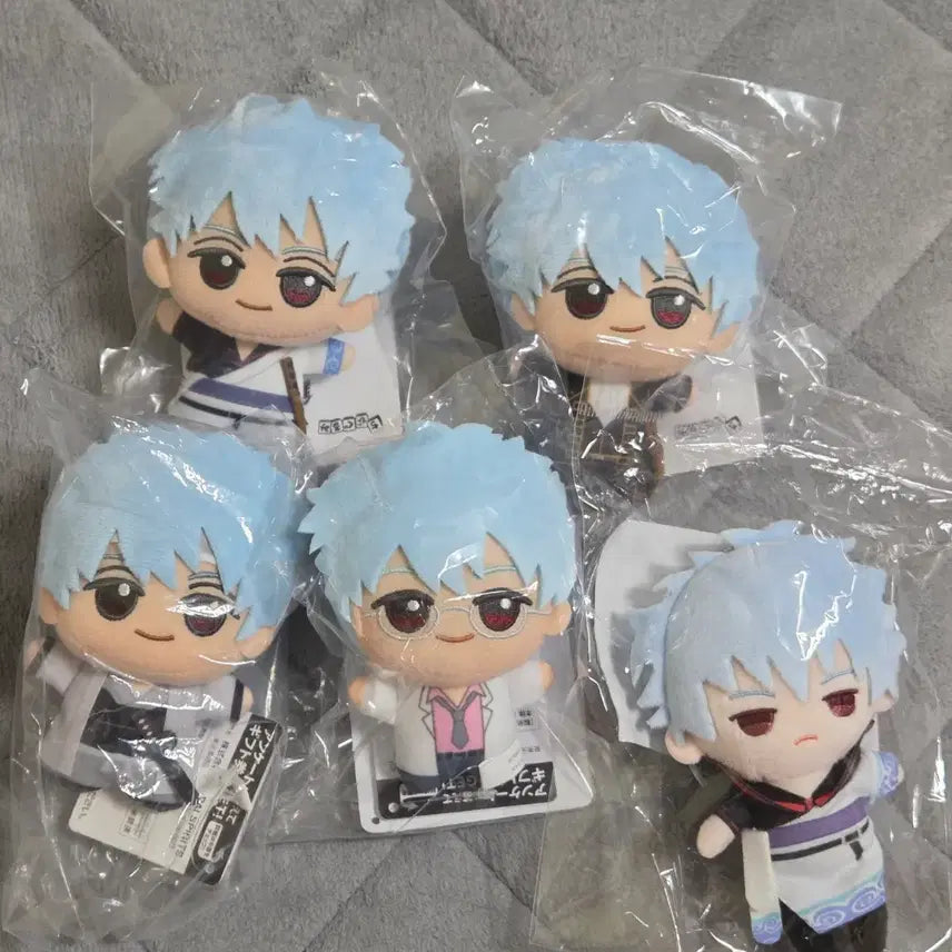[BUNJANG] Gintama Gintoki Ginpachi Chibi Plush Bundle Set (Sealed) / 은혼 긴토키 긴파치 치비누이 푸치후와 미개봉 일괄