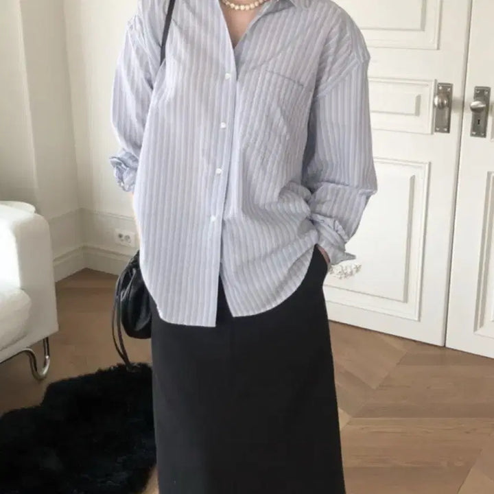 [BUNJANG] Le Butter Classic Stripe Shirt / 르버터 클래식 스트라이프 셔츠