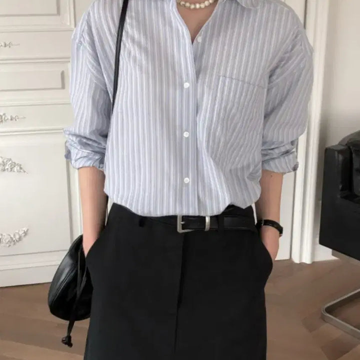 [BUNJANG] Le Butter Classic Stripe Shirt / 르버터 클래식 스트라이프 셔츠