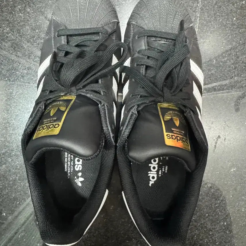 [BUNJANG] Adidas Superstar Core Black White Shoes (265) / 아디다스 슈퍼스타 코어블랙화이트 265