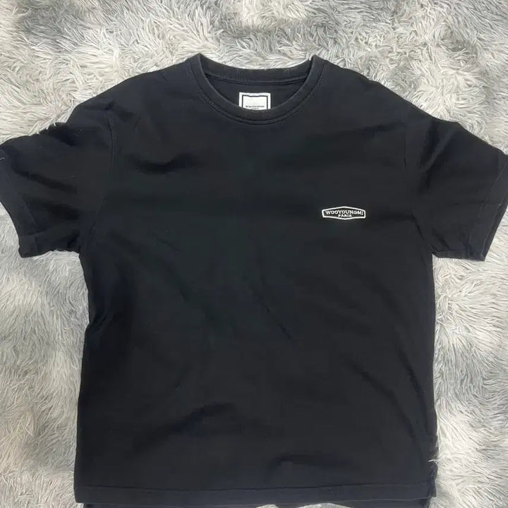 [BUNJANG] Wooyoungmi Back Logo Short Sleeve T-Shirt / 우영미 백로고 반팔 판매합니다