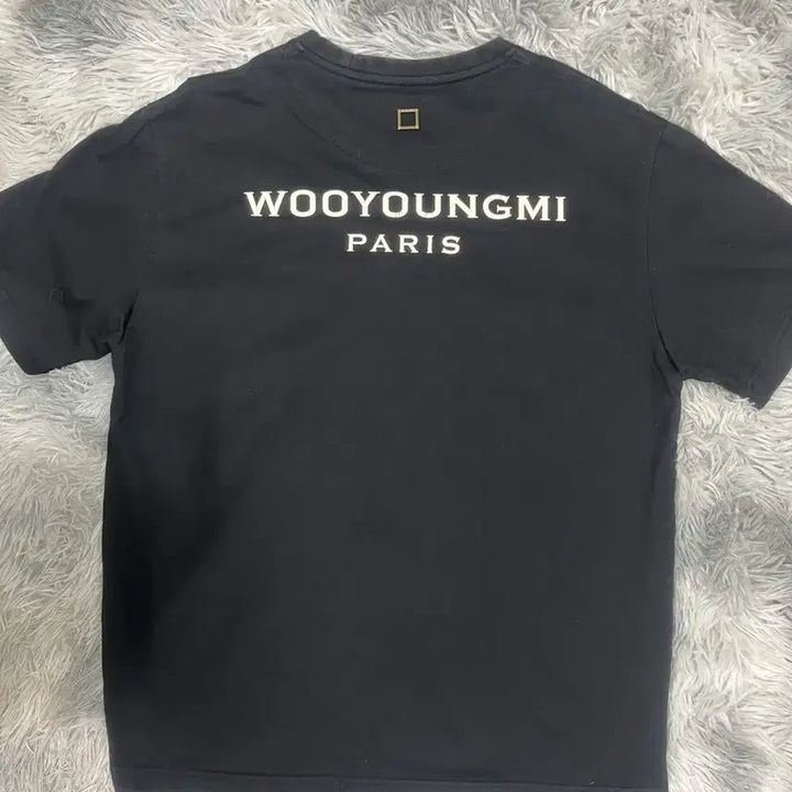 [BUNJANG] Wooyoungmi Back Logo Short Sleeve T-Shirt / 우영미 백로고 반팔 판매합니다