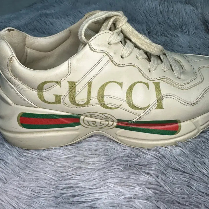 [BUNJANG] Gucci Rhyton Leather Sneakers / [A급/정품감정서] 구찌 라이톤 스니커즈