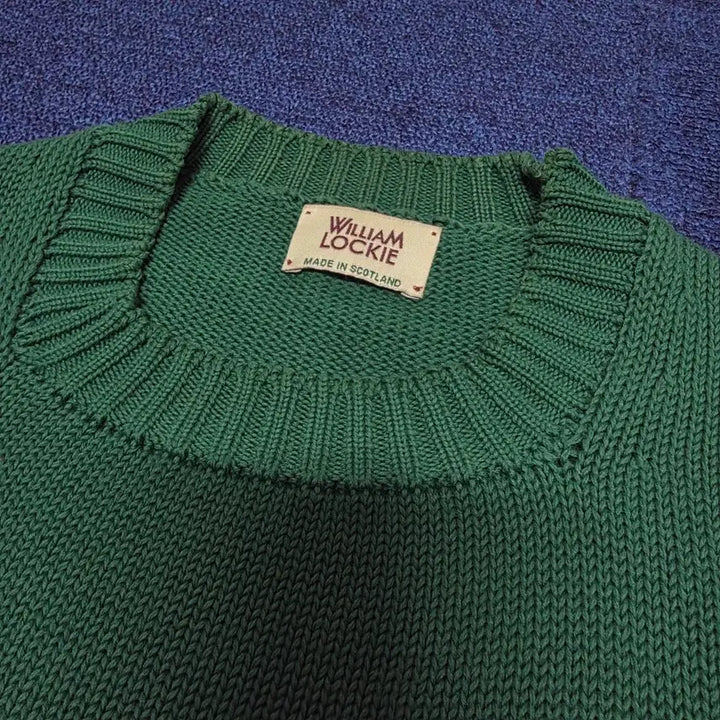 [BUNJANG] William Rocky Round Green Knit XL / 윌리엄로키 라운드 그린 니트 XL