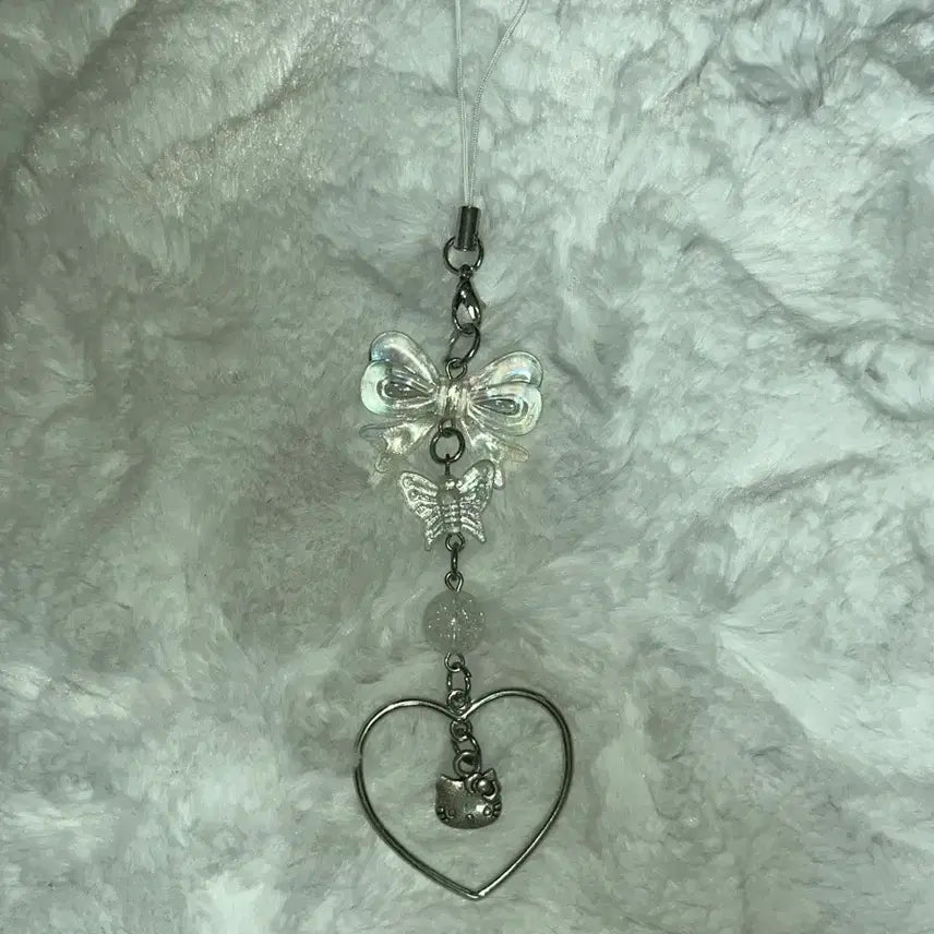[BUNJANG] Handmade Sanrio Hello Kitty Y2K Beaded Keychain / y2k 산리오 키티 수제 비즈키링