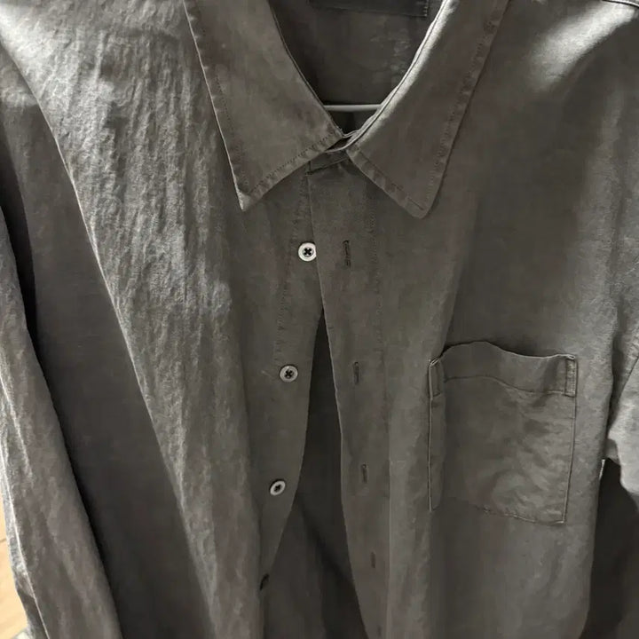 [BUNJANG] Known Dyed Tencel Shirt Charcoal / [1] 노운 - 다이드 텐셀셔츠 차콜 [1회착]