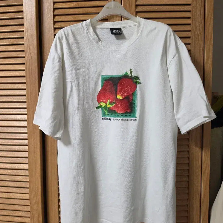 [BUNJANG] Stussy Berry T-Shirt White M / 스투시 베리즈 티셔츠 화이트 M