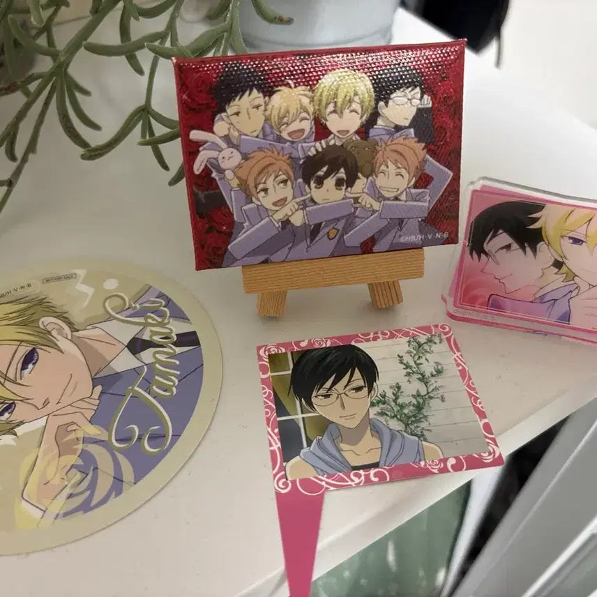 [BUNJANG] Ouran High School Host Club Mini Canvas + Clip - Kyouya Tamaki / 오란고교 호스트부 사교클럽 미니 캔버스 + 클립 쿄우야 타마키 콜라보카페