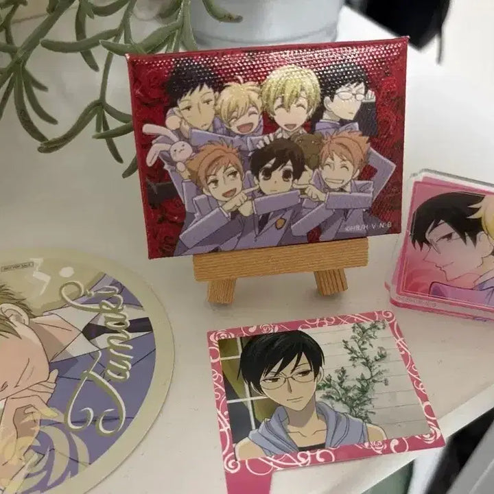 [BUNJANG] Ouran High School Host Club Mini Canvas + Clip - Kyouya Tamaki / 오란고교 호스트부 사교클럽 미니 캔버스 + 클립 쿄우야 타마키 콜라보카페