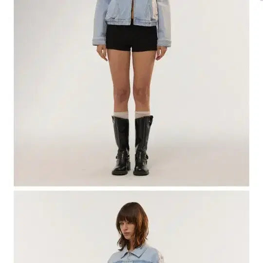 [BUNJANG] Denim Oversized Blouson Sky Blue / 데님 오버핏 블루종 스카이블루 FREE