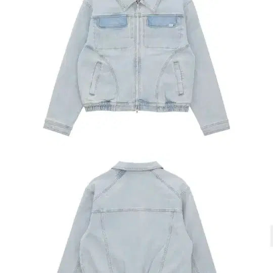 [BUNJANG] Denim Oversized Blouson Sky Blue / 데님 오버핏 블루종 스카이블루 FREE