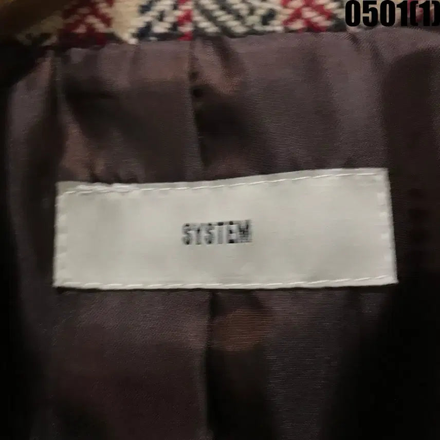 [BUNJANG] SYSTEM Double Button Check Jacket M / SYSTEM 시스템 체크 더블 버튼 자켓 m
