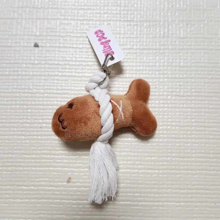 [BUNJANG] Fish-Shaped Evil Eye Charm Keychain / 액막이 키링 새상품