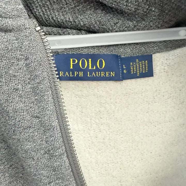 [BUNJANG] Polo Ralph Lauren Grey Hoodie Zip-Up L / 폴로 랄프로렌 그레이 후드집업 L