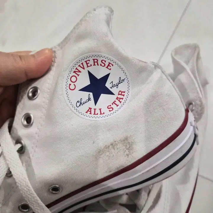 [BUNJANG] Converse Chuck Taylor All Star High Top White Sneakers (270mm) / 컨버스 올스타 하이 흰색 운동화