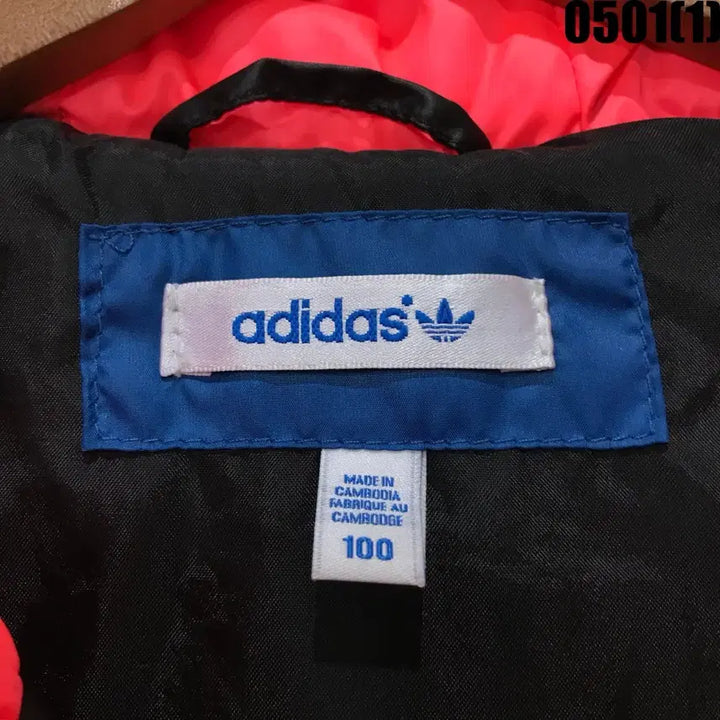 [BUNJANG] Adidas Color Block Hooded Padded Vest L / 아디다스 컬러 블록 후드 패딩 조끼 L
