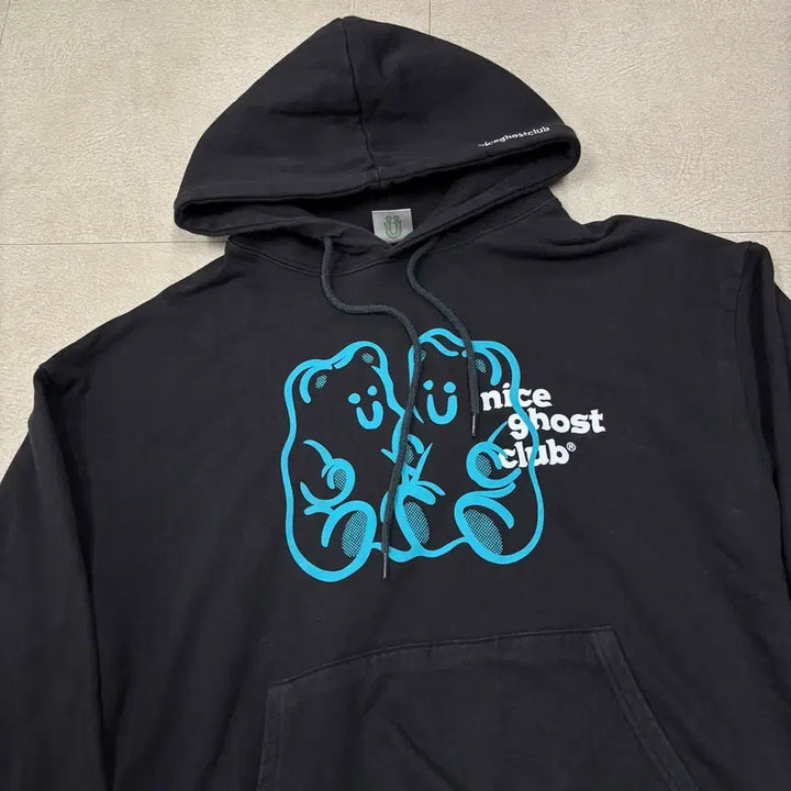 [BUNJANG] Nice Ghost Club Big Logo Bear Hoodie / 나이스고스트클럽 빅로고 베어 후드티