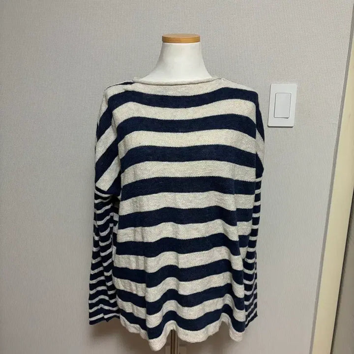 [BUNJANG] Polo Ralph Lauren Striped Linen Knit / 폴로 루즈핏 스트라이프 린넨 니트