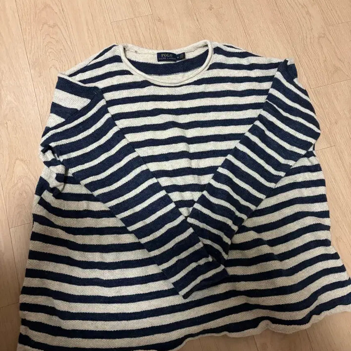 [BUNJANG] Polo Ralph Lauren Striped Linen Knit / 폴로 루즈핏 스트라이프 린넨 니트