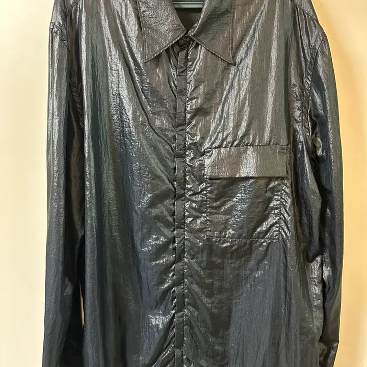 [BUNJANG] Unaffected Zip-Up Shirt Navy L / 언어펙티드 집업셔츠