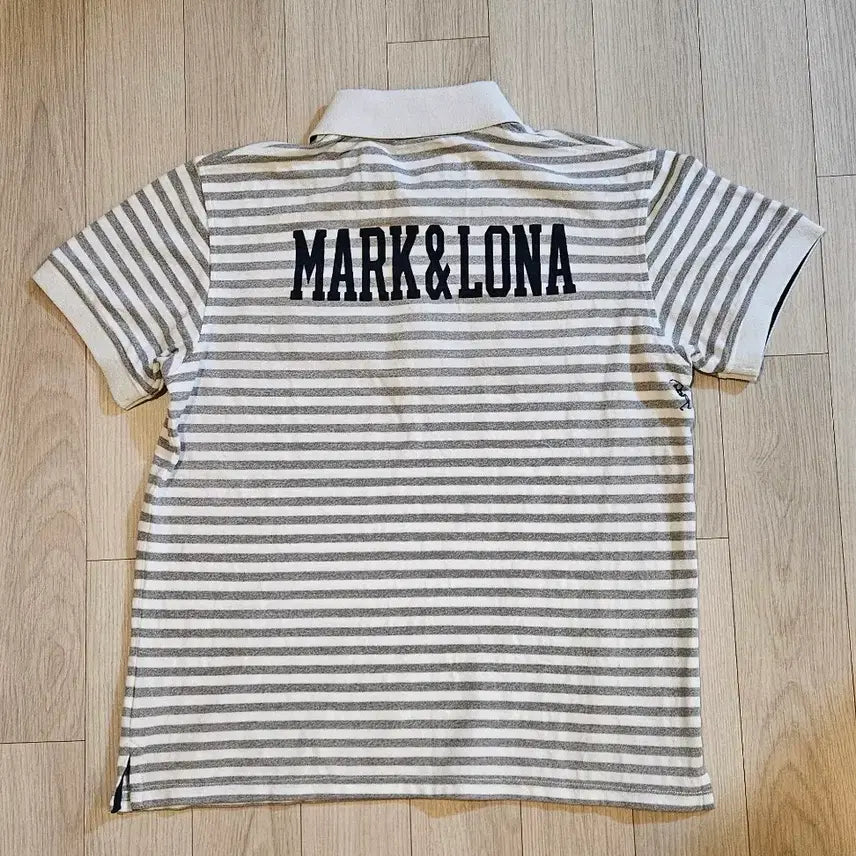 [BUNJANG] Mark &amp; Lona Striped Short Sleeve Polo T-Shirt / MARK&amp;LONA 스트라이프 반팔 폴로티 95~100
