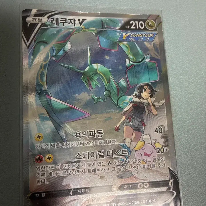 [BUNJANG] Pokemon Card Rayquaza V (076/067) / 포켓몬 카드 레쿠쟈V (076/067)