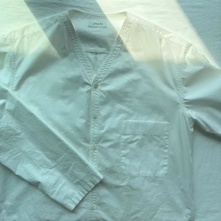 [BUNJANG] Lemaire V-Neck Poplin Shirt / [48] 르메르 브이넥 포플린 셔츠