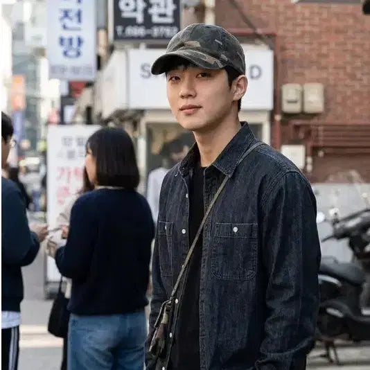 [BUNJANG] Unisex Military Camouflage Baseball Cap / 남녀공용 밀리터리 카모플라주 볼캡 Y2K 모자 남자모자 여자모자 야구모자