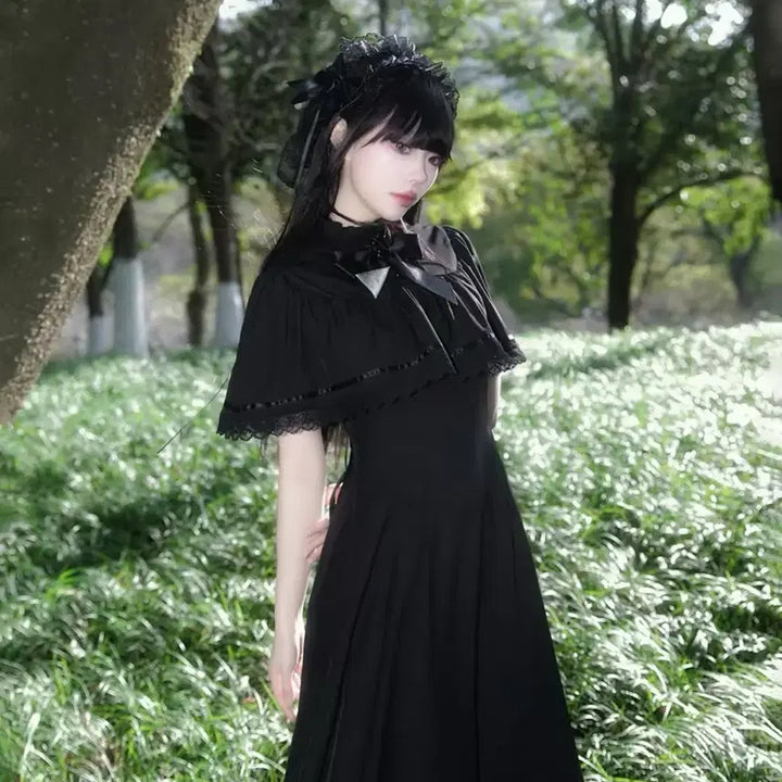 [BUNJANG] Goth Lolita Long Dress / [새상품]중브 고스로리 롱원피스 |양지뢰계코스프레졸업사진
