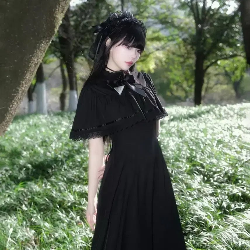 [BUNJANG] Goth Lolita Long Dress / [새상품]중브 고스로리 롱원피스 |양지뢰계코스프레졸업사진